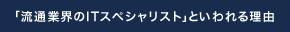 「流通業界のITスペシャリスト」といわれる理由